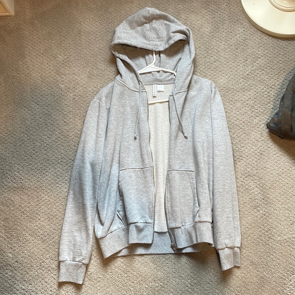 Grey zip up Divided hoodie